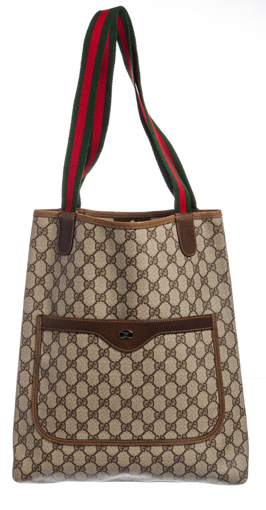 Gucci Monogram Plus Small Shoulder Bag Brown